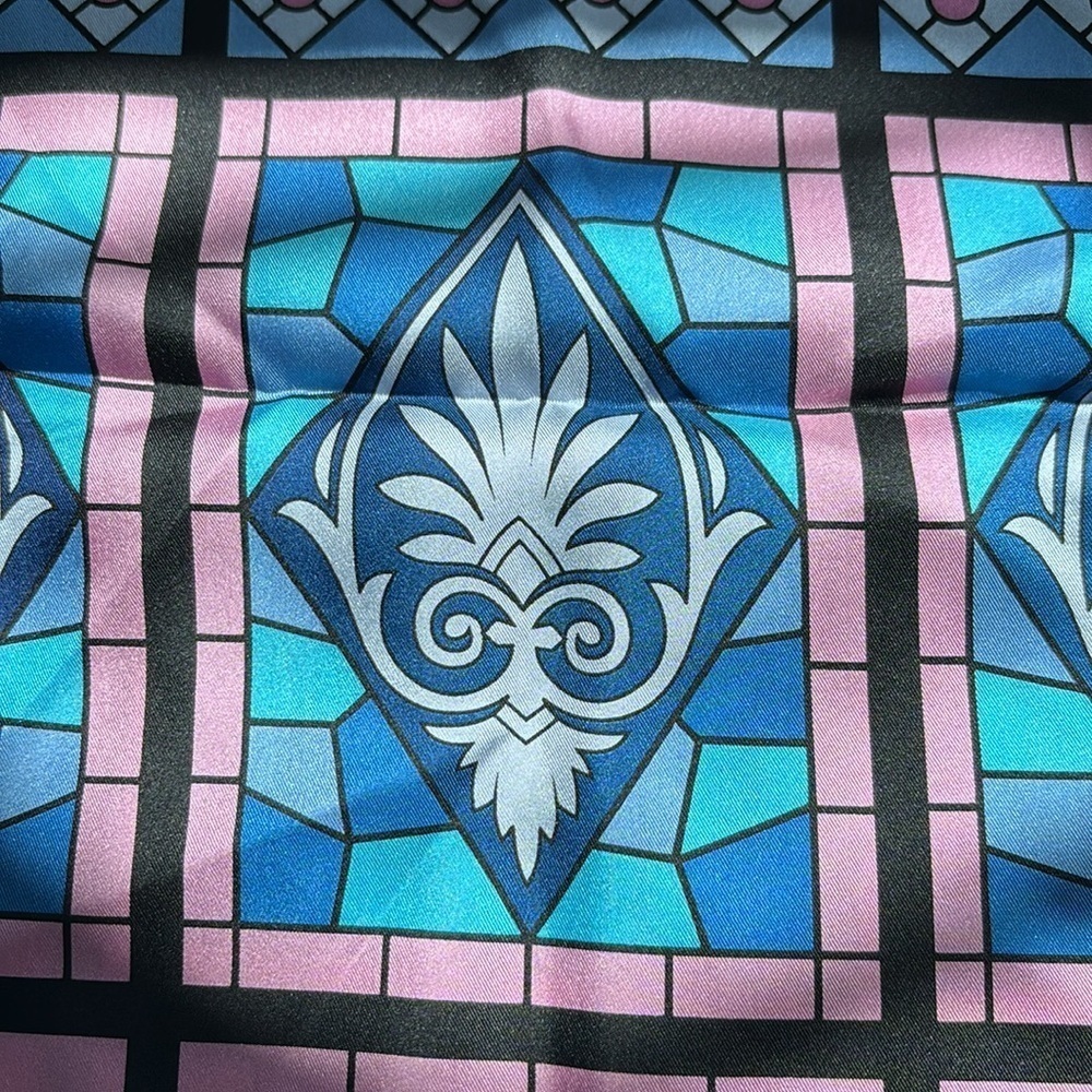 Smithsonian Institution Rectangle Silk Scarf Stai… - image 11